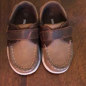 Toddler Boy brown casual boat shoes